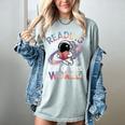 Reading Is Out Of This World Space Book Lover Women's Comfort Colors T-Shirt Denim