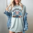 Readsolotl Book Lover Reading Axolotl Kids Reader Women's Comfort Colors T-Shirt Denim Readsolotl Book Lover Reading Axolotl Kids Reader Women's Comfort Colors T-Shirt Denim