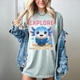 Readsolotl Kawaii Axolotl Book Lover Reading Women's Comfort Colors T-Shirt Denim Readsolotl Kawaii Axolotl Book Lover Reading Women's Comfort Colors T-Shirt Denim