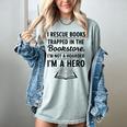 I Rescue Books Trapped In The Bookstore Sarcastic Women's Comfort Colors T-Shirt Denim