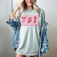 Retro Coquette Bow All Booked For Valentines Book Lover Cute Women's Comfort Colors T-Shirt Denim