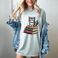 Retro I Just Want To Read Books And Pet Cats Cat For Men Women Kids Women's Comfort Colors T-Shirt Denim