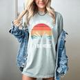 Retro I Put My Book Down To Be Here For Book Lover Women's Comfort Colors T-Shirt Denim