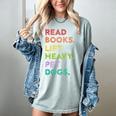 Retro Read Books Lift Heavy Pet Dogs Gym Book Lover Women's Comfort Colors T-Shirt Denim Retro Read Books Lift Heavy Pet Dogs Gym Book Lover Women's Comfort Colors T-Shirt Denim