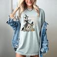 Retro Scary Horror Readers Book Club Spooky Halloween Women's Comfort Colors T-Shirt Denim