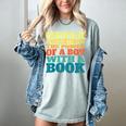 Retro Never Underestimate The Power Of a Boy With a Book Women's Comfort Colors T-Shirt Denim Retro Never Underestimate The Power Of a Boy With a Book Women's Comfort Colors T-Shirt Denim