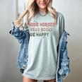 Ride Horses Read Books Be Happy Horse Riders Quote Women's Comfort Colors T-Shirt Denim