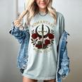Romantasy Book Club Coffee Sword Roses Women's Comfort Colors T-Shirt Denim Romantasy Book Club Coffee Sword Roses Women's Comfort Colors T-Shirt Denim