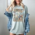 RtY Book Man Graphic Eyes Colorful Art Small Women's Comfort Colors T-Shirt Denim
