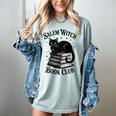 Salem Witch Book Club Bookish Halloween Cat Women Women's Comfort Colors T-Shirt Denim Salem Witch Book Club Bookish Halloween Cat Women Women's Comfort Colors T-Shirt Denim