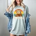 Sarcastic Sloth Introvert Anti Social Women's Comfort Colors T-Shirt Denim