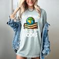 Save The Earth It’s The Only Planet With Books Women's Comfort Colors T-Shirt Denim Save The Earth It’s The Only Planet With Books Women's Comfort Colors T-Shirt Denim