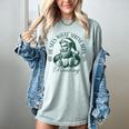 He Sees What You'Ve Been Reading Bookish Christmas Women's Comfort Colors T-Shirt Denim