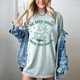 He Sees What You'Ve Been Reading Christmas Bookish Santa Premium Tri-Blend Women's Comfort Colors T-Shirt Denim