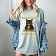 i Have Selective Hearing Cat Coffee Books Retro Women's Comfort Colors T-Shirt Denim