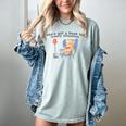 She's Got A Book For Every Situation Women's Comfort Colors T-Shirt Denim