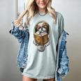 Shih Tzu Book How To Train Your Human Funny Dog Motif Women's Comfort Colors T-Shirt Denim Shih Tzu Book How To Train Your Human Funny Dog Motif Women's Comfort Colors T-Shirt Denim