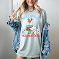 Silly Goose With Books Teacher Club School Educator Women's Comfort Colors T-Shirt Denim Silly Goose With Books Teacher Club School Educator Women's Comfort Colors T-Shirt Denim