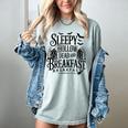 Sleepy Hollow Dead And Breakfast Please Book Ahead Women's Comfort Colors T-Shirt Denim
