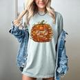 Smart Book Pumpkin Retro Fall Teacher Reading Halloween Women's Comfort Colors T-Shirt Denim Smart Book Pumpkin Retro Fall Teacher Reading Halloween Women's Comfort Colors T-Shirt Denim