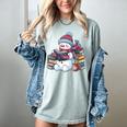 Snowman Reading Book Lovers Christmas Bookworm Librarian Women's Comfort Colors T-Shirt Denim Snowman Reading Book Lovers Christmas Bookworm Librarian Women's Comfort Colors T-Shirt Denim