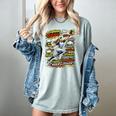Softball Outfielder Best Traits Brave Retro Comic Book Art Premium Tri-Blend Women's Comfort Colors T-Shirt Denim