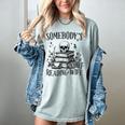 Somebody's Smut Reading Wife Smutty Book Lovers Women's Comfort Colors T-Shirt Denim