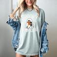Spooky Book Club Cute Ghost Reading Book Halloween Costume Women's Comfort Colors T-Shirt Denim Spooky Book Club Cute Ghost Reading Book Halloween Costume Women's Comfort Colors T-Shirt Denim