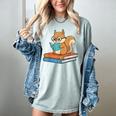 Squirrel Reading Book Glasses Bookworm Librarian Women's Comfort Colors T-Shirt Denim Squirrel Reading Book Glasses Bookworm Librarian Women's Comfort Colors T-Shirt Denim