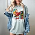 Stay Curious Monkey Reading Book Lover Bookworm Women's Comfort Colors T-Shirt Denim