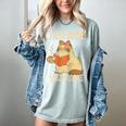 I Stay Home I Read Books I Pet My Cat I Regret Nothing Women Women's Comfort Colors T-Shirt Denim