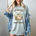 Stay At My Pad And Read Books Frog Introvert Reading Women's Comfort Colors T-Shirt Denim Stay At My Pad And Read Books Frog Introvert Reading Women's Comfort Colors T-Shirt Denim