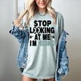 Stop Looking At Me I’m Hiding Sarcastic Introvert Joke Women's Comfort Colors T-Shirt Denim