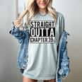 Straight Outta Chapter 39 Cute Book Lover Reader Women's Comfort Colors T-Shirt Denim