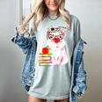 Teacher Pig Cute Farm Animal Book Lover School Student For Men Women Kids Women's Comfort Colors T-Shirt Denim