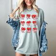 Teacher Valentines Day Reading Book Lover Bookworm Library Women's Comfort Colors T-Shirt Denim