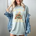 That's What I Do I Read Books And I Know Things Book Floral Women's Comfort Colors T-Shirt Denim