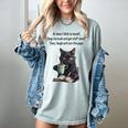 At Times I Think To Myself Drop The Book And Get Stuff Done Women's Comfort Colors T-Shirt Denim At Times I Think To Myself Drop The Book And Get Stuff Done Women's Comfort Colors T-Shirt Denim
