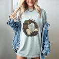 Tired Moms Book Club Dark Floral Coffee Skeleton Women's Comfort Colors T-Shirt Denim Tired Moms Book Club Dark Floral Coffee Skeleton Women's Comfort Colors T-Shirt Denim
