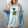 History Month Education Is Freedom Books Black Teacher Women's Comfort Colors T-Shirt Denim