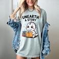 Unearth a Story Cute Dinosaur Summer Reading 2026 Dino Book Women's Comfort Colors T-Shirt Denim Unearth a Story Cute Dinosaur Summer Reading 2026 Dino Book Women's Comfort Colors T-Shirt Denim