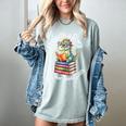 Unearth a Story Summer Reading 2026 Book Lover Dino Fun Women's Comfort Colors T-Shirt Denim