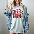 Valentines All Booked For Valentine Book Lover Teacher Women's Comfort Colors T-Shirt Denim