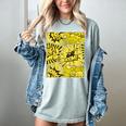 Varsity-Gold Yellow Comic Book University Varsity-Gold Women's Comfort Colors T-Shirt Denim