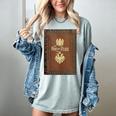 War And Peace Book Cover Women's Comfort Colors T-Shirt Denim War And Peace Book Cover Women's Comfort Colors T-Shirt Denim