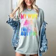 My Wife Is My Favorite Author Book Writer Writing Husband Women's Comfort Colors T-Shirt Denim