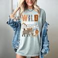 Wild About Reading Book Reader Book Nerd Book Reading Lover Premium Tri-Blend Women's Comfort Colors T-Shirt Denim
