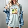 Wild About Reading Books Lovers Novelty Bookworm Library Day Women's Comfort Colors T-Shirt Denim