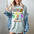 Wild About Reading Books Reader Bookworm Animals Book Lover Women's Comfort Colors T-Shirt Denim