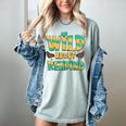 WILD ABOUT READING I Love Books Bookworm Library Day Women's Comfort Colors T-Shirt Denim